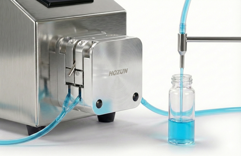 蠕動幫浦無菌充填技術示意圖