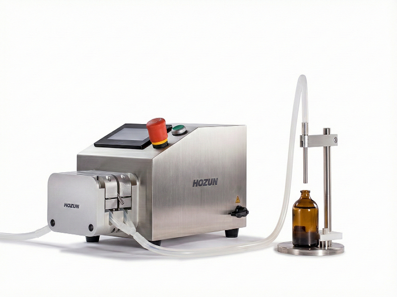 浩隼科技-桌上型半自動液體充填機，適合實驗室與研發打樣